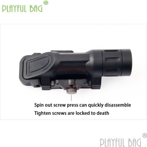 Outdoor activity CS toy water bullet gun hung with flashlight switch strong light LED flashlight long range sighting device Z35
