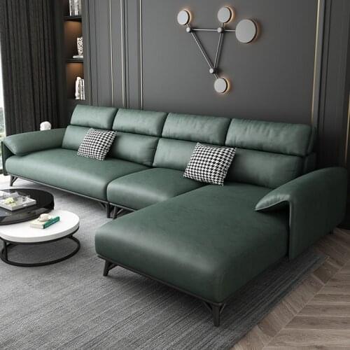 Italian light luxury Technology modern simple small family living room Nordic minimalist cloth sofa combination suit