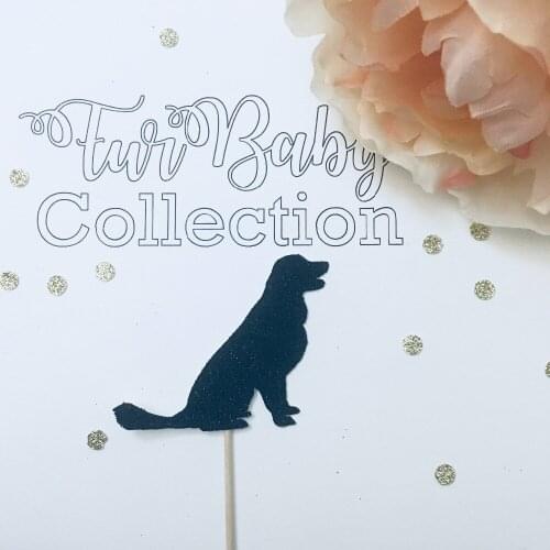 Labrador cupcake toppers, dog cupcake toppers Party Decorations Baby Shower Cupcake Toppers Food Picks