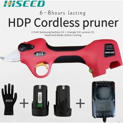 Li-ion Battery Rechargeable Electric Cordless Two lithium batteries work 8 hours ,garden pruner,bonsai tools