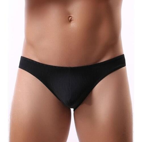 Mens Sexy Underwear Briefs U Convex Pouch Sexy Bikini Underpants Lingerie Fashion Stripe Male Panties GAY Mens Breifs
