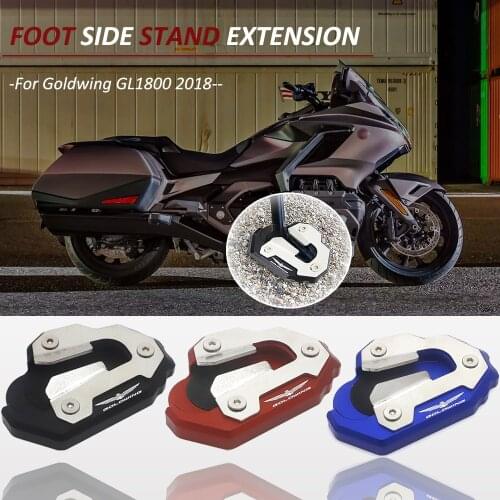 New Motorcycle Gold Wing GL1800 CNC Foot Support extension plate side stand enlarger For Honda Goldwing GL 1800 2018 and above