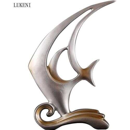 Simple and Modern Creative Lucky Fish Resin Crafts Home Decoration Decoration Porch Living Room Model Room Decoration