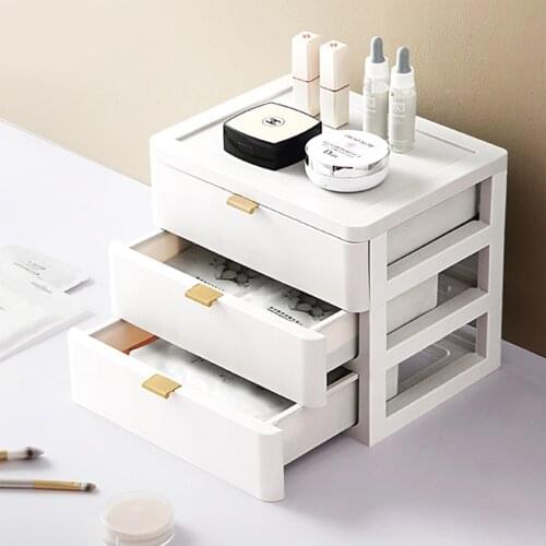 Simple Desktop Storage Box Drawer Office File Organizing for Dormitory Student Stationery Sundries Cosmetic Multi-layer Boxes