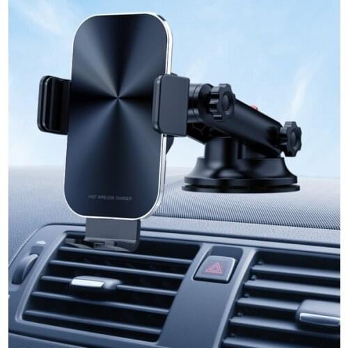 Qi Standard Fast Car Wireless Charger For 4 to 6.5 Inch Cellphones QC3.0 Touch-Sensitive Holder Safe Auto Induction Charging