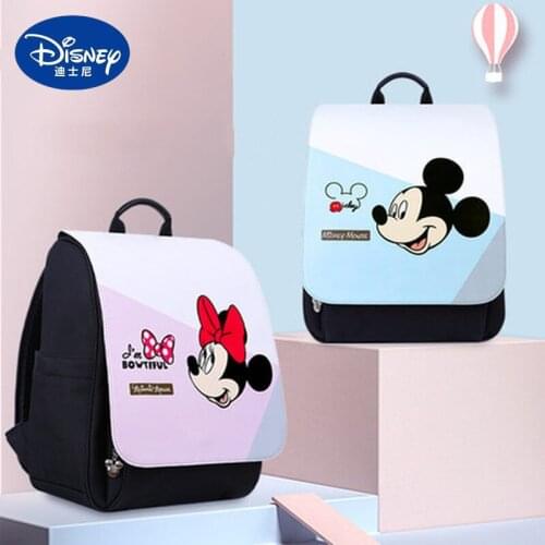 Disney Minnie Mickey diaper bag cartoon backpack mother bag multifunctional handbag large capacity bottle insulation backpack