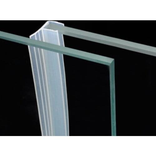 Excluder Weatherstrip Draft Stopper Sealing Strip 8mm Glass Frameless Screen Shower Room Door Window Balcony Seals 1m F