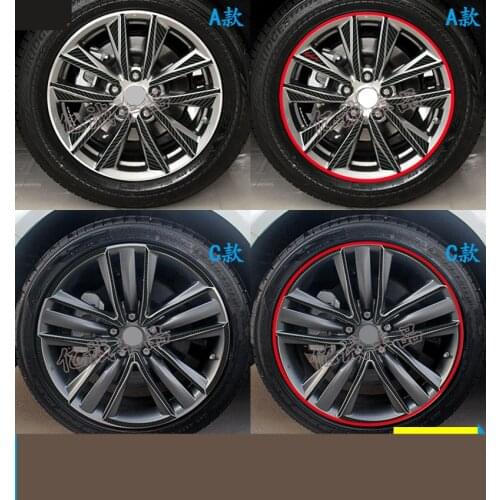 Carbin Fibre Protective Wheel Rims Sticker For Infiniti Q50L Z2CA801
