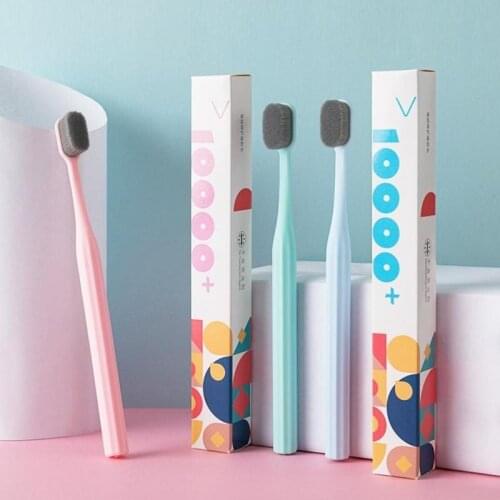 30g Toothbrush Ultra-fine Wave Nano Million Bristles Micro Soft Tooth Brush With Holder Portable Oral Care Eco Product Kit