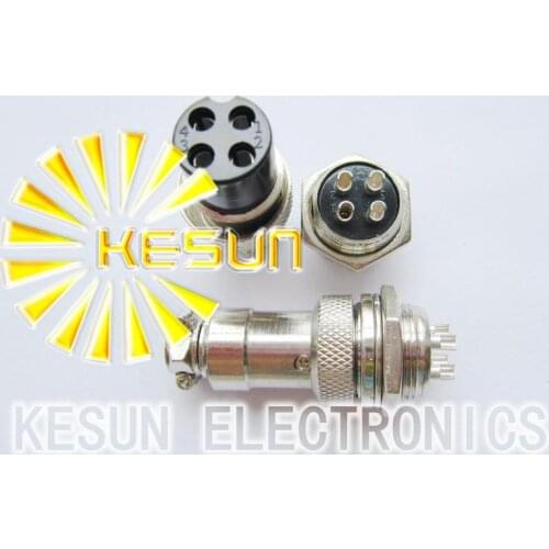 10pair Male & Female Diameter 16mm Wire Panel Connector GX16 4P GX16-4 M16 circular connector Socket Plug
