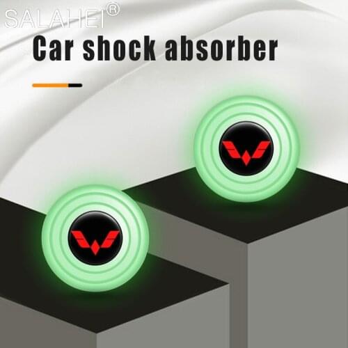 2PC/4PC Luminous Car Door Shock Absorber Soundproof Buffer Sticker For Wuling Hongguang Plus S S1 S3 730 Auto Styling Accessorie