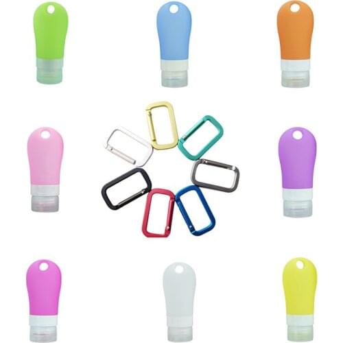 8pcs 30ml 60ml 100ml Travel Empty Silicone Portable Silicone Refillable Bottle For Lotion Shampoo Cosmetic Squeeze Containers U3