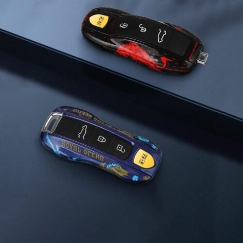 Car Key Decoration Accessories for Porsche Cayenne 718 Palamela Macan Car Key Cover Decoration Shell