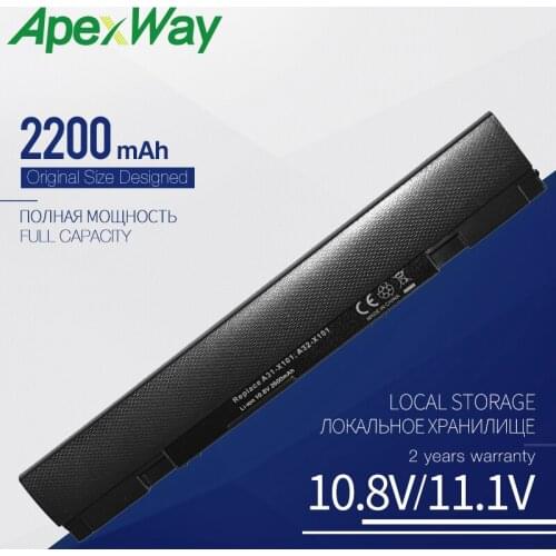 Apexway 3 Cells 2200 mAh A31-X101 A32-X101 Laptop Battery for Asus Eee PC X101 X101C X101H X101CH
