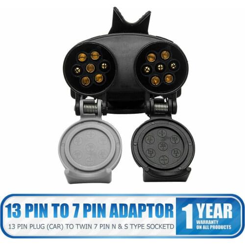 Car 12V 13Pin to 7Pin Adapter Converter Plug Car Accessories Universal For Trailer Caravan Truck Boat RV Camper