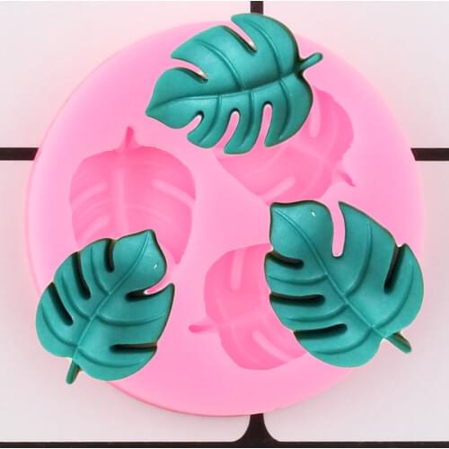 DIY Party Turtle Leaf Fondant Cake Decorating Tools Cupcake Topper Silicone Mold Leaves Chocolate Gumpaste Candy Clay Mould