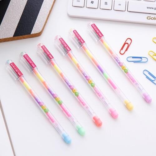 DL South Korea stationery wholesale DIY 6 area pastels gouache graffiti student mark pen Stationery office supplies for students