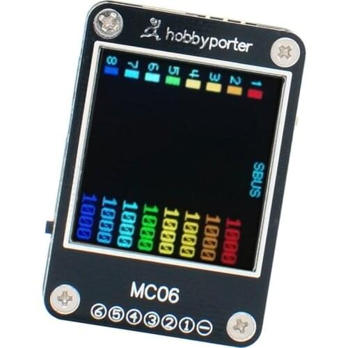 Hobbyporter MC-6S 1-6S Lipo Battery Voltage Checker Receiver Signal Tester for RC Multirotor Fpv Racing Drone Airplane