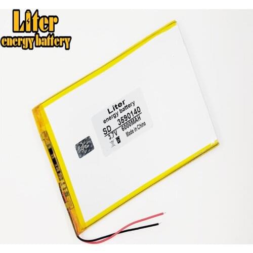 Good Qulity 3.7V,6000mAH 3590140 Polymer lithium ion / Li-ion battery for tablet pc BANK,GPS,mp3,mp4