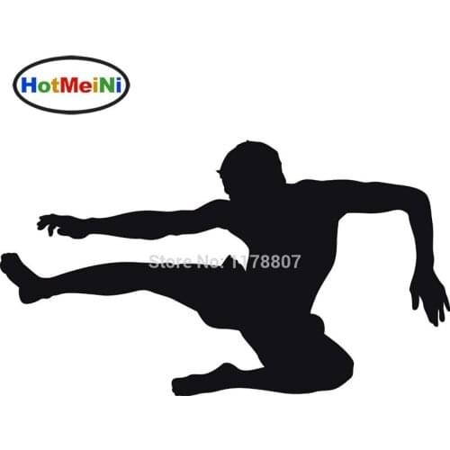 HotMeiNi 3.5*6' FIGHTER DECAL Boxing MMA FIGHT Vinyl for Car Window Car STICKER Black/Sliver Figure Window Car Sticker