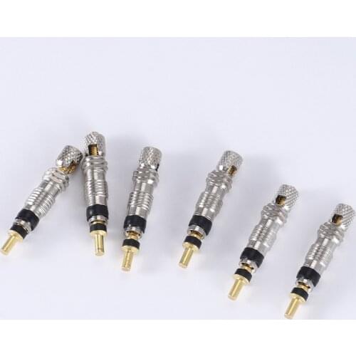 Alloy Bike Bicycle Presta Valve Brass 2/5/6Pcs/Lot Bike Tire Tube Cores Core CNC-Machined FV Road Bike Tire Repair Service Tool