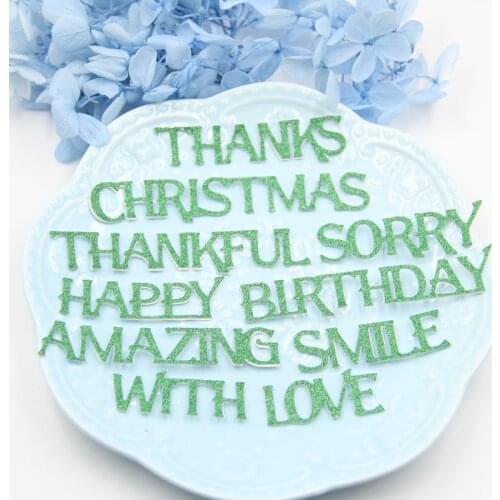 KLJUYP Words Metal Cutting Dies Scrapbook Paper Craft Decoration dies scrapbooking