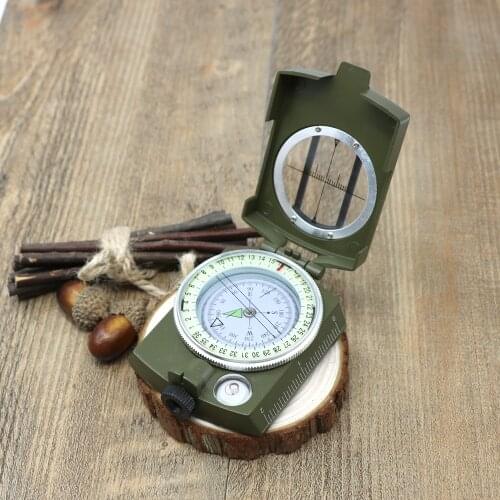 Camping Survival Compass Military Sighting Luminous Lensatic Waterproof Compass Geological Digital Compass Outdoor Equipment