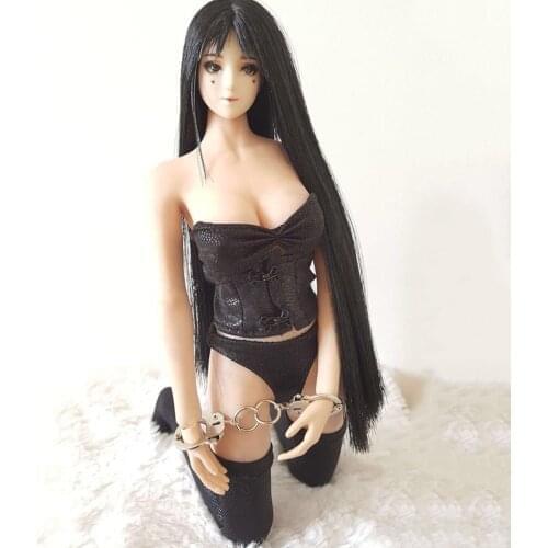 1/6 Sexy Artificial Leather Underwear Set 1:6 Female Figure Clothes Accessories for 12" Collectible Action Figure DIY