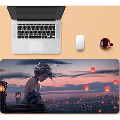 Anime Mousepad Ghost Sword Princess Gaming Mouse Pad Large Cute Mouse mats Gamer keyboard Gaming Accessories XXL Mouse Carpet
