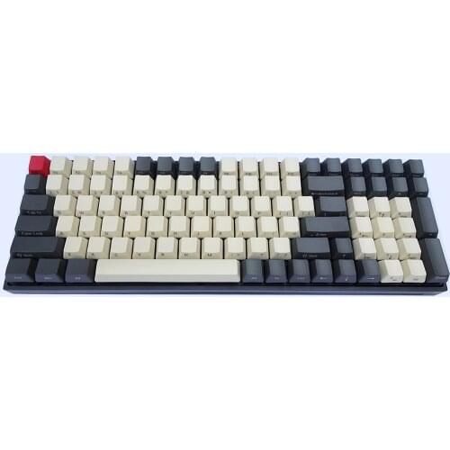 96keys Mechanical Keyboard CNC Aluminum Case Gateron Cherry Switches Side Shine-Thru Shell Dye-Subbed or Laser-Etched Keycaps