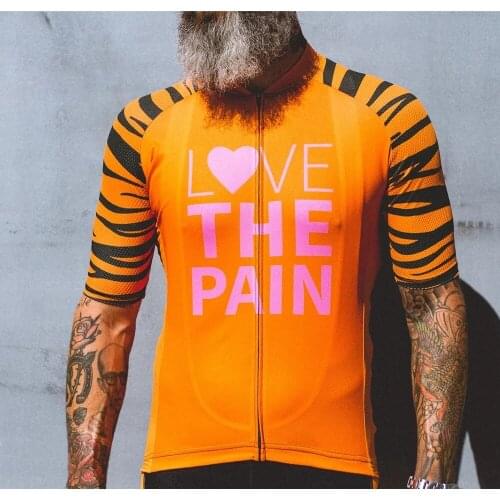 Love The Pain 2020 New Summer Short-Sleeved Fashion Sport Shirt Bicycle Sport Shirt Glamour Tight Professional Road Race Jersey