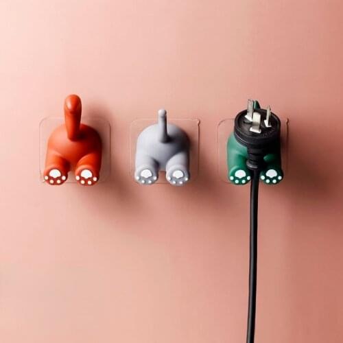 Toothbrush Rack Cartoon Cute Children Artifact Hook Wall Mounted Suction Wall Hole Free Hanger Electric Rack Bathroom Organizer