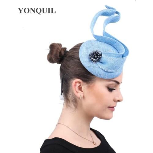 New Vintage Chapeau Fascinators Hair Wedding Women Party Tea Race Hats Elegant Ladies Bridal Headbands Church Hair Accessories