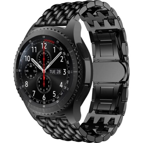 Watch band For Samsung Gear S3 Frontier/Classic smart Watchstrap Stainless Steel 22MM watchband for Galaxy Watch 46mm Accessorie