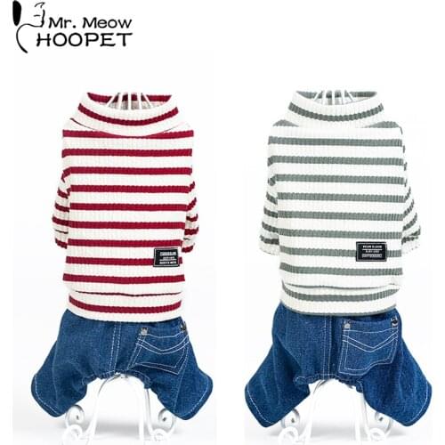 Pets Cat Dog Clothes Puppy Spring Summer Dress Trousers Teddy Small Dog Casual Sweater Four Feet Clothing Pet