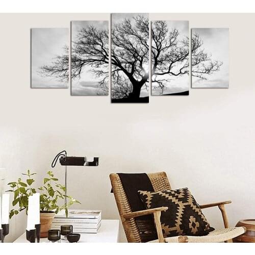 Nordic Poster Canvas Painting Home Decor Art Prints Tall Trees Forest Natural Wall Pictures Living Room Art Decoration Picture