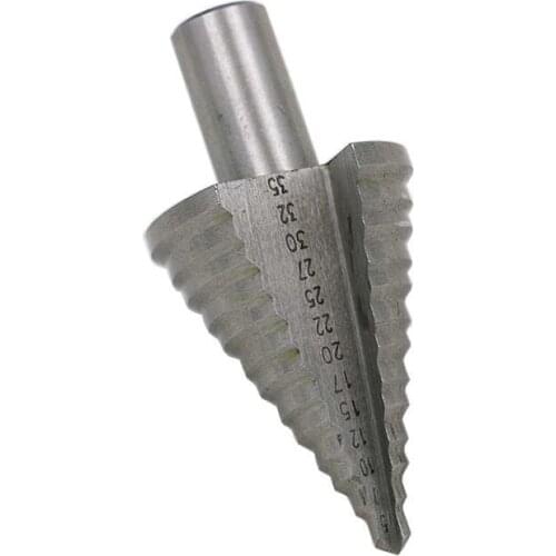 5-35mm HSS Step Drill Bit 13 Steps Round Shank Straight Flute Conical Cone Drill