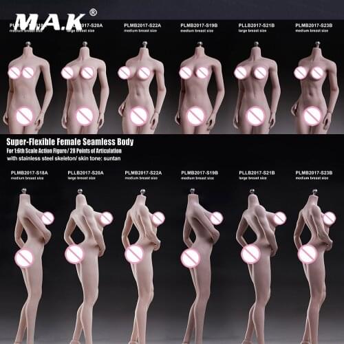 1/6 Scale Super-Flexible Seamless Female Body With Skeleton Seamless Collection Model Not Included Clothes and Head