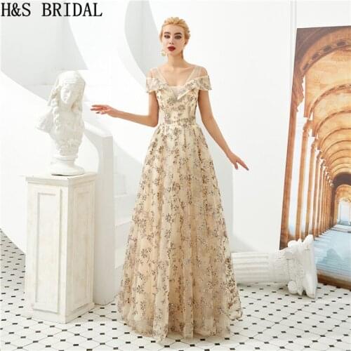 H&S BRIDAL Off Shoulder Lace Prom Dresses Back Lace up prom party dresses Floor Length Prom Dress robe de mariee Evening Gown