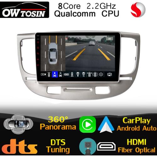 Qualcomm 8Core Android For Kia RIO 2 RIO2 JB 2005-2011 Car Multimedia GPS Radio 360 Camera DTS HIFI DSP Stereo Head Unit CarPlay
