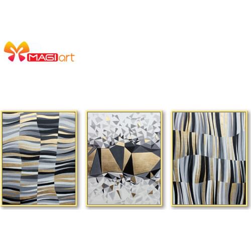 Cross stitch kits Embroidery needlework sets 11CT water soluble canvas patterns 14CT Cartoon Style Abstract tiles -NCMC050