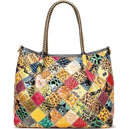 LWomens Bags 2021 New Fashion leather Womens bags famous brand large-capacity stitching trendy luxury handbag shoulder bag