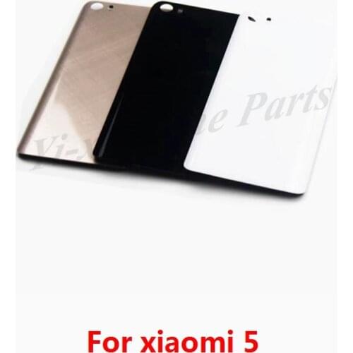 1pcs For Xiaomi Mi5 Back battery cover Glass Cover 100% New Back Glass Housing Case For M5 Mi 5 Mobile Phone