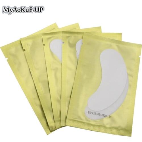 200pairs New Paper Patches Eyelash Under Eye Pads Lash Eyelash Extension Paper Patches Eye Tips Sticker Wraps Make Up Tools