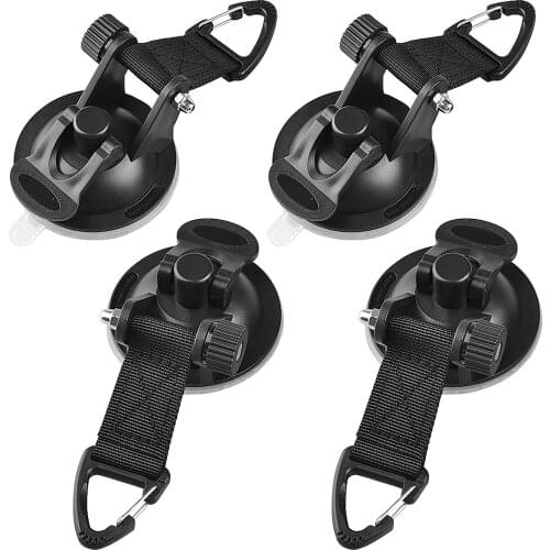 4/2pcs Suction Cup Securing Hook for Car Awning Tent Camping Tarp