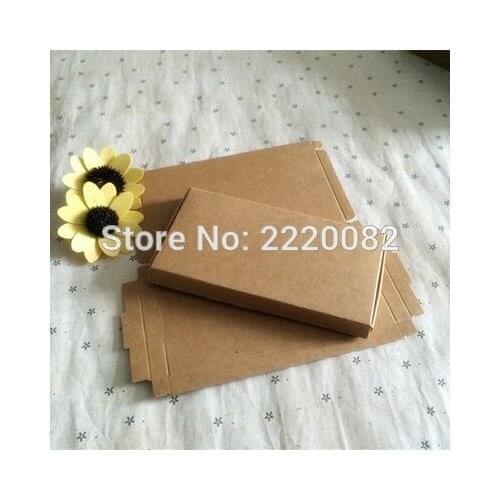 Free shipping 30 pcs a lot 14.9x7.7x1.1cm retro kraft Card packing box/flat cardcase/ cosmetics box/ handmade soap box/ gift box