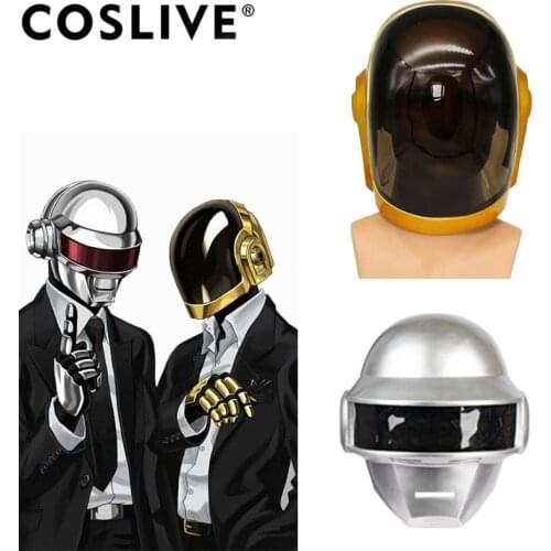 Coslive Daft Punk Helmet Mask Cosplay Resin Full Head Mask Halloween Costume Props Replica Daft Punk Cosplay Mask For Adults