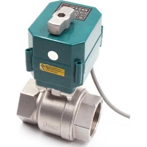 CTF-001 ss304 BSP 2 way dn40 1-1/2’ reduce bore cr04 ball valve manual override