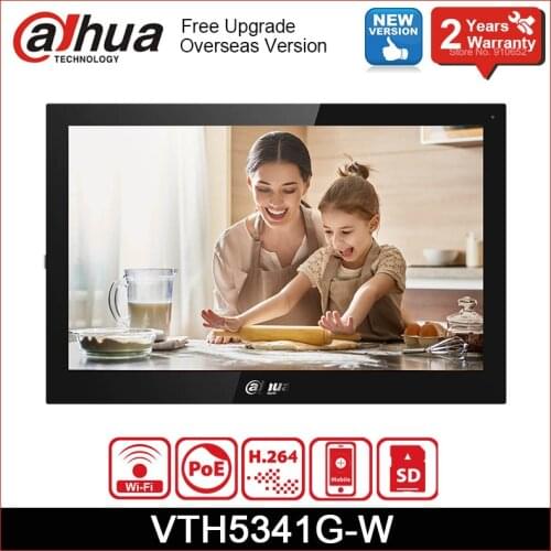 Dahua VTH5341G-W Android 10-inch touch Screen indoor monitor Two-way voice call Video Intercom monitor wired doorbell monitor
