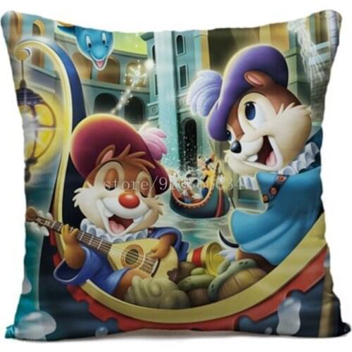 Disney Chip Dale Anime Figures Cartoon Product Cosplay Accessories Customized Pillowcase Pillowslip Pillow Cover Gifts Unisex
